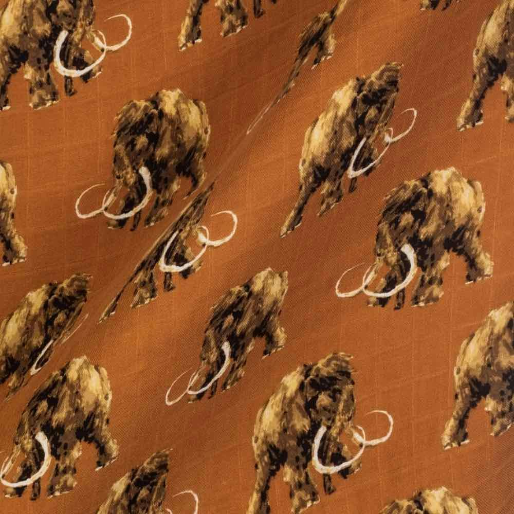 Woolly Mammoth Organic Cotton Muslin Two-Piece Burp Cloth Set