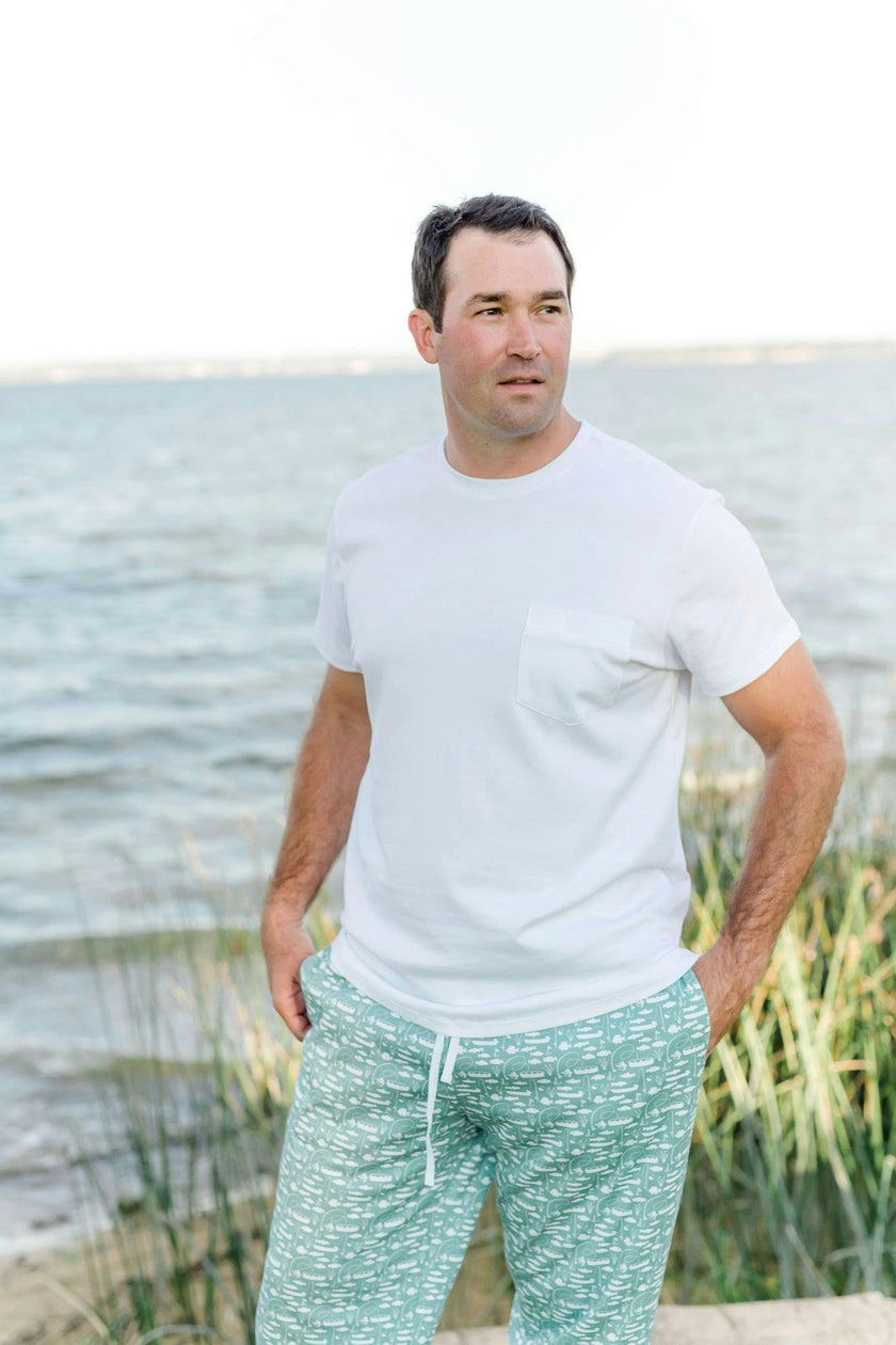 Charles Men's Shortsleeve Pocket Tshirt White