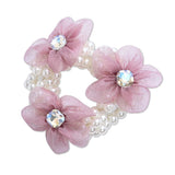 Pearl Flower Scrunchie Set