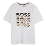 White Short Sleeve Logo Drop T-Shirt