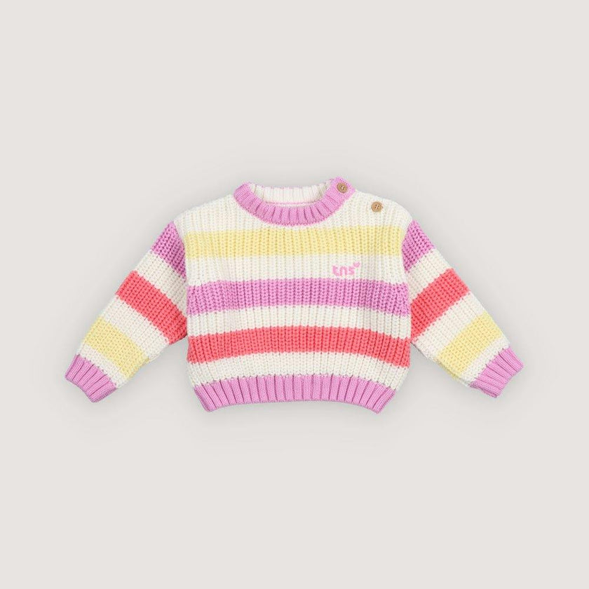 Celosia Baby Jumper Pink Lavander Stripes