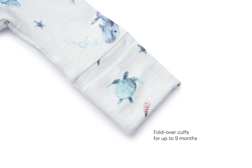 Bamboo Magnetic Footie Pajama - Le Bleu