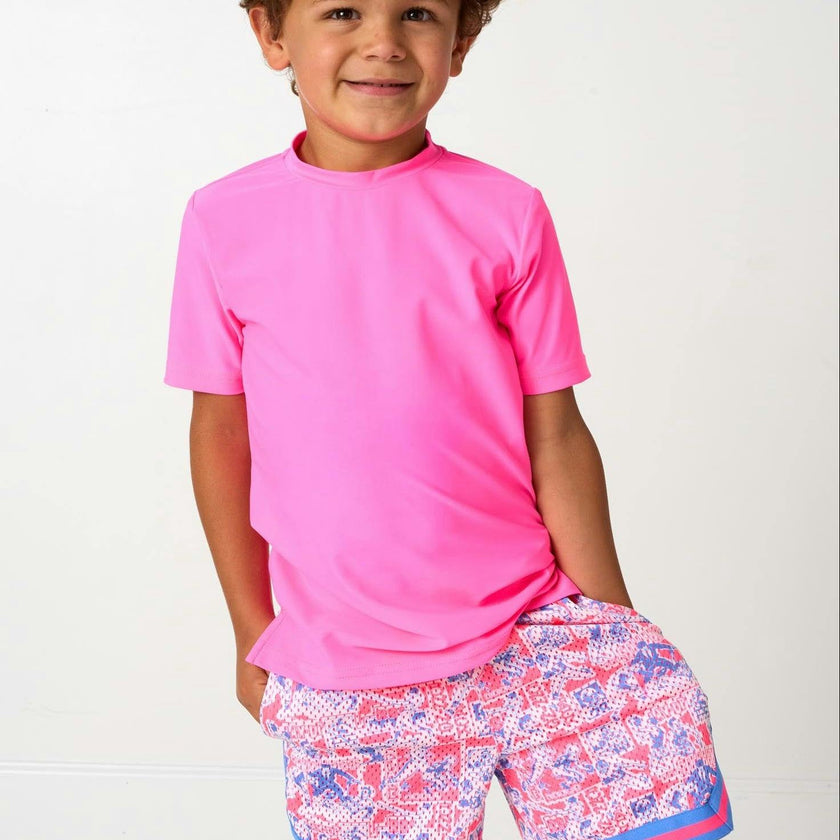 neon pink practice shirt