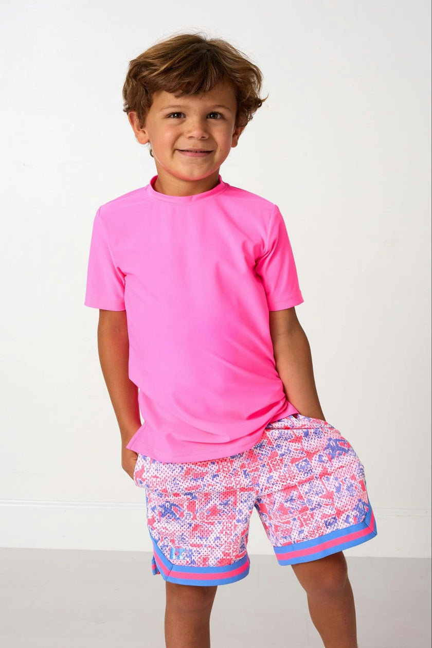 neon pink practice shirt