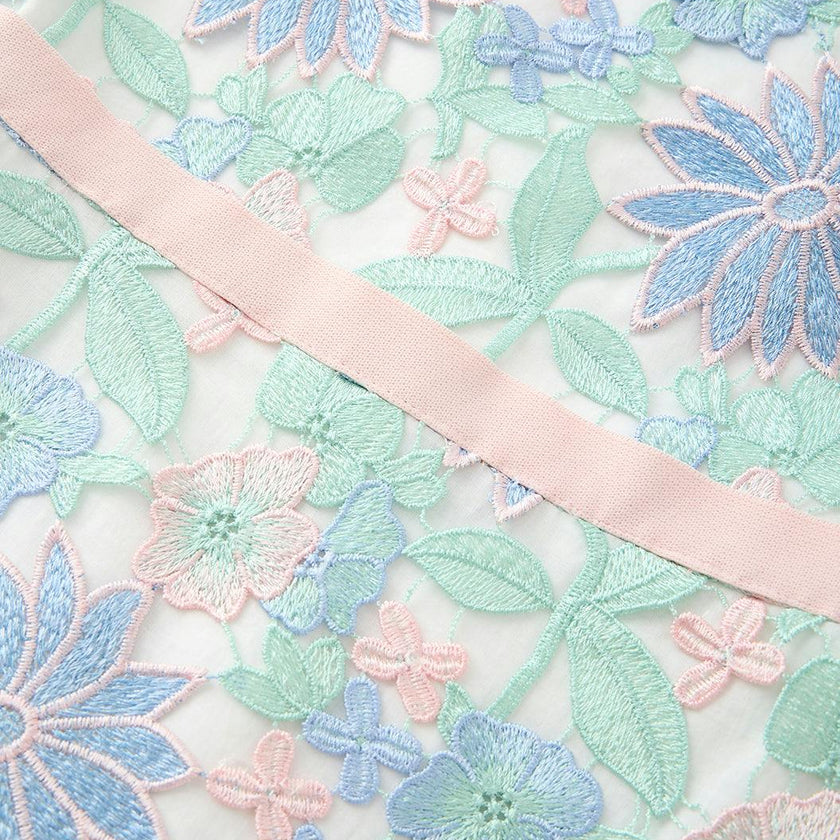 Addison Embroidered Mini Dress