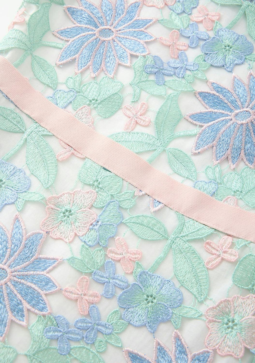 Addison Embroidered Mini Dress