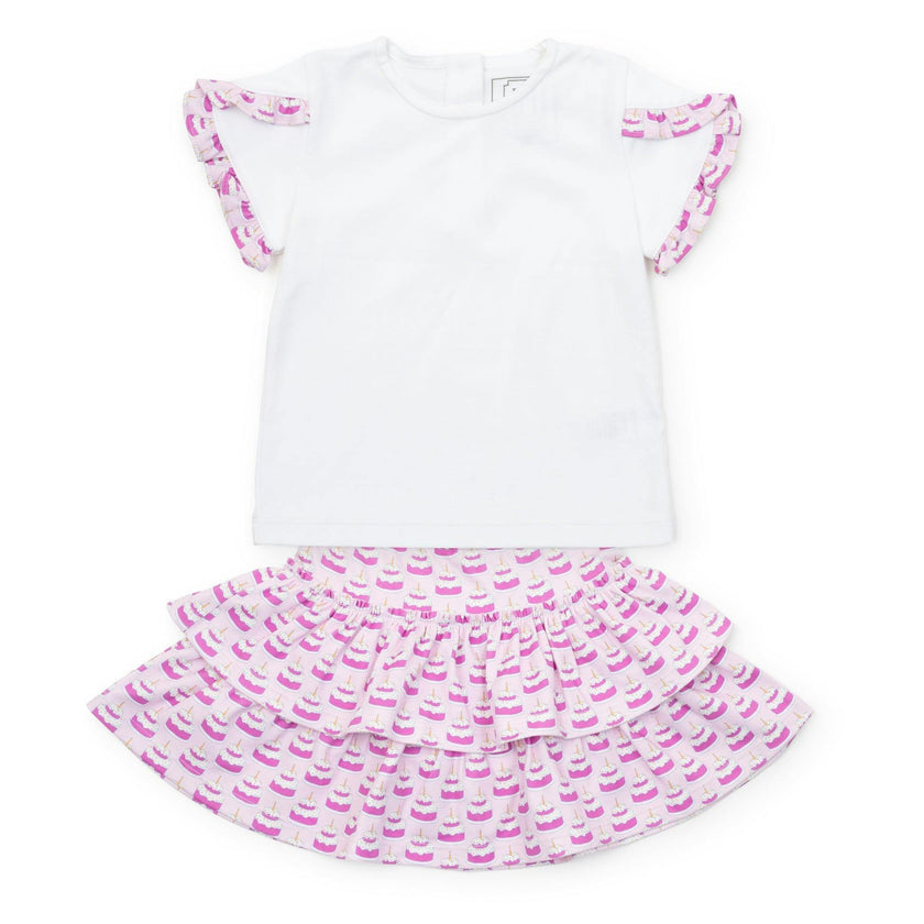 Winnie Girls' Skirt Set Birthday Cake Pink