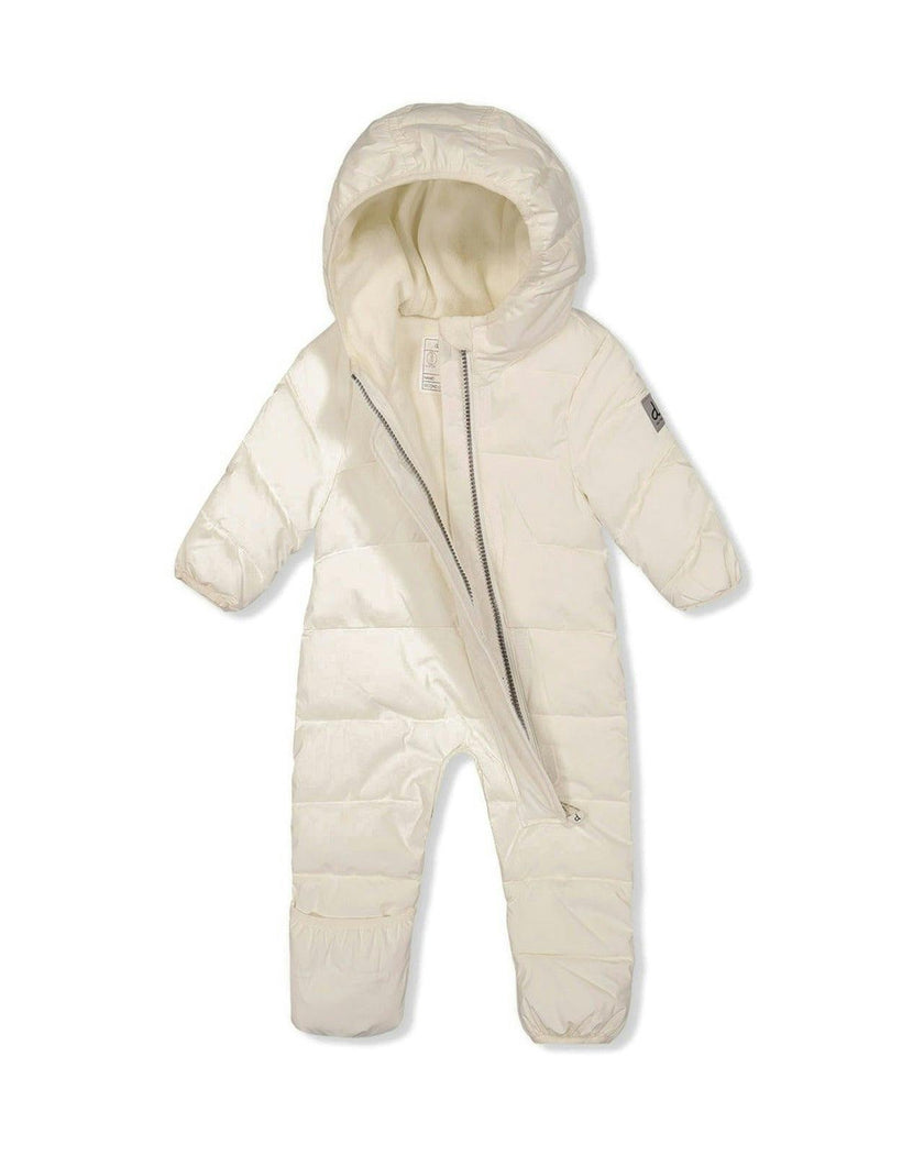 Baby Cloud One Piece Snowsuit Adapted For Car Seats Off White