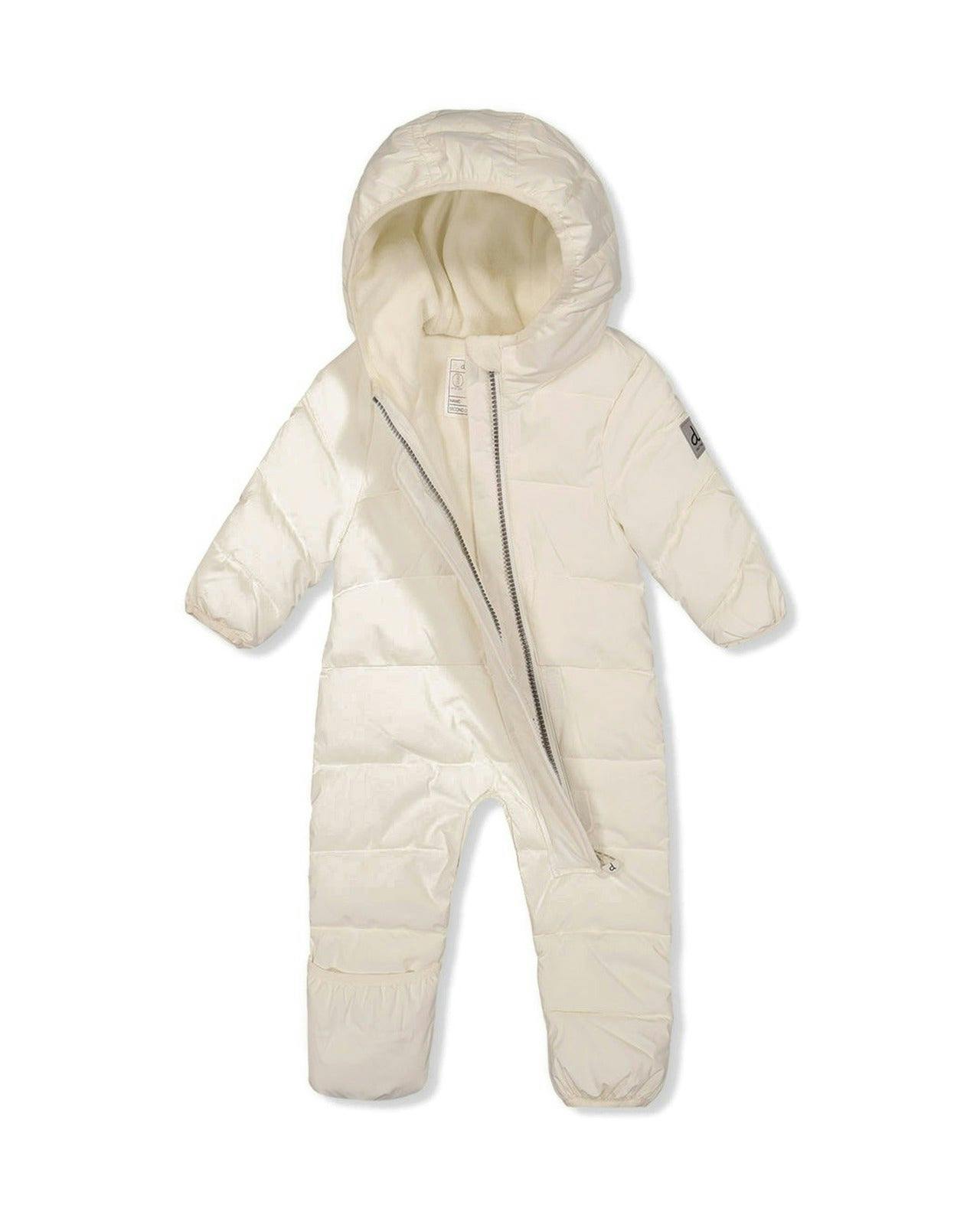 Baby Cloud One Piece Snowsuit Adapted For Car Seats Off White