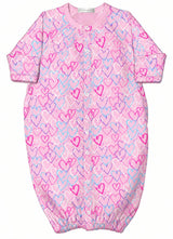 Baby Converter Gown - Graffiti Hearts