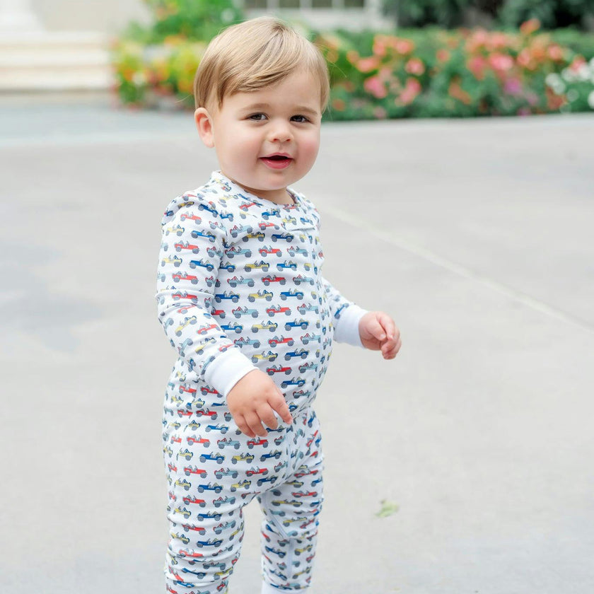 Parker Boys' Zipper Pajama - Cruisin Jeeps