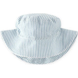 Seersucker Bucket Hat, Blue