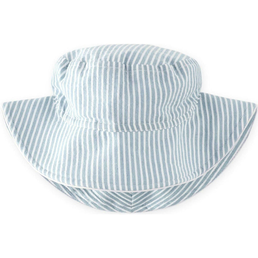 Seersucker Bucket Hat, Blue