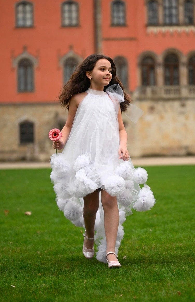 white Blossom Dress