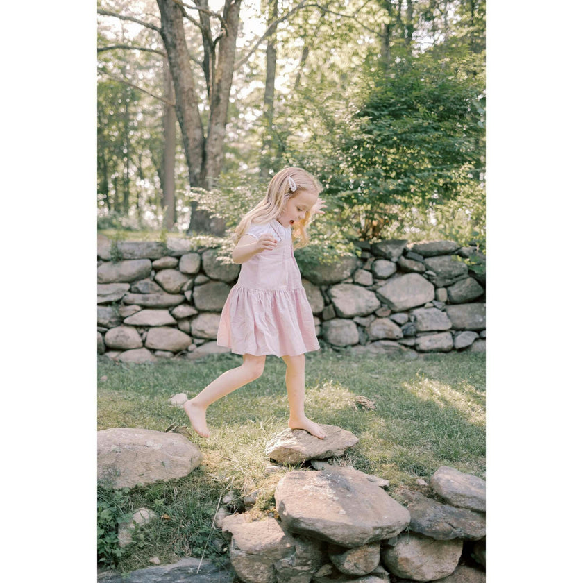 Hikari Pintuck Dress | Soft Pink