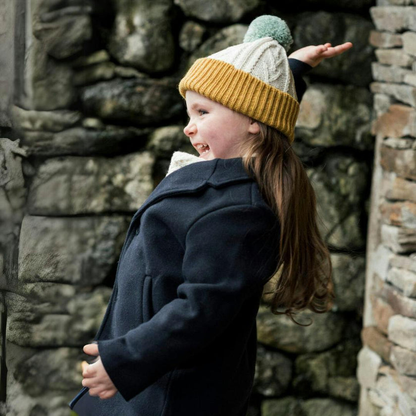 Finchley Merino Bobble Hat - Mustard