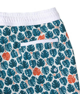 Swimshort Tommaso - Tropical Leaves Teal