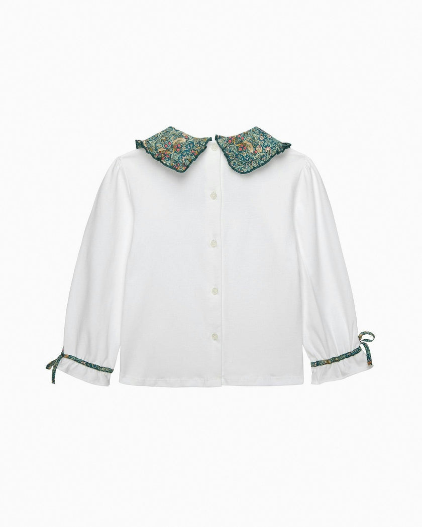 Pie Crust Jersey Top in Strawberry Thief