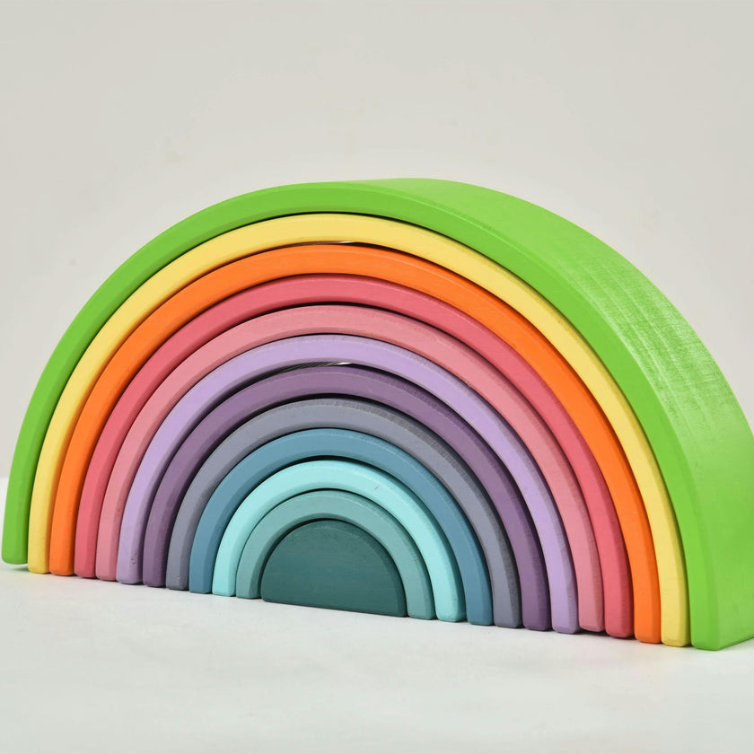 Avenlur Wooden Rainbow Stacker Blocks