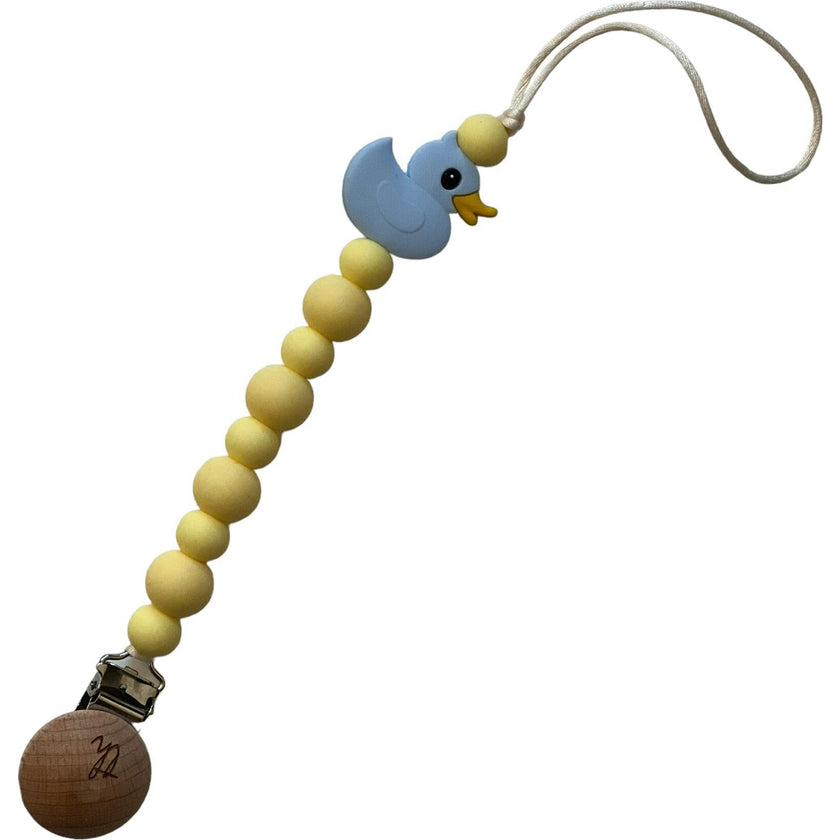 Ducky Pacifier And Toy Clip