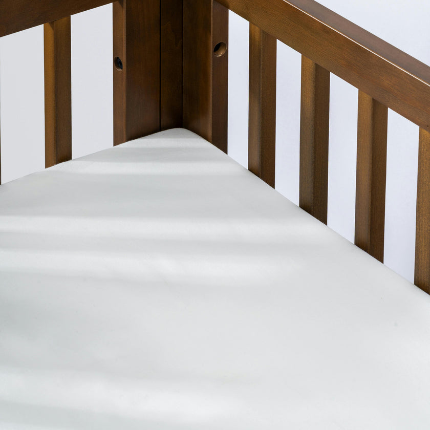 All-Stages Bassinet Sheet in GOTS Certified Organic Brushed Cotton in Bright White