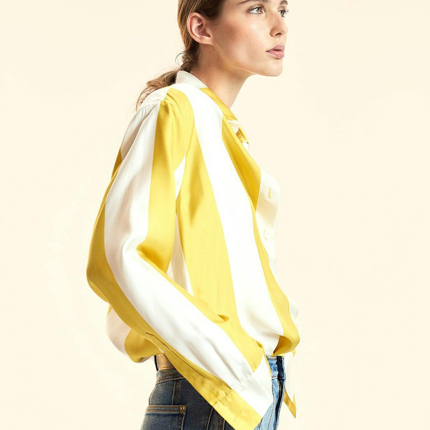 Collectible Stripe Silk Shirt