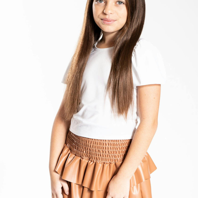 Kids Leather Julia Skirt