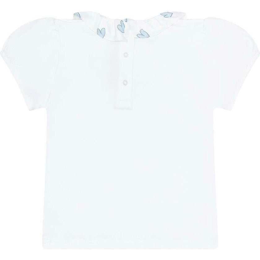 Blue Heart Print Tee