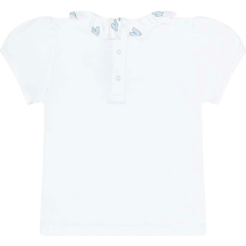 Blue Heart Print Tee