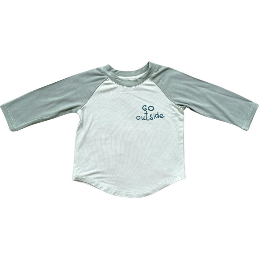 Long Sleeve Baseball Tee Go Outside