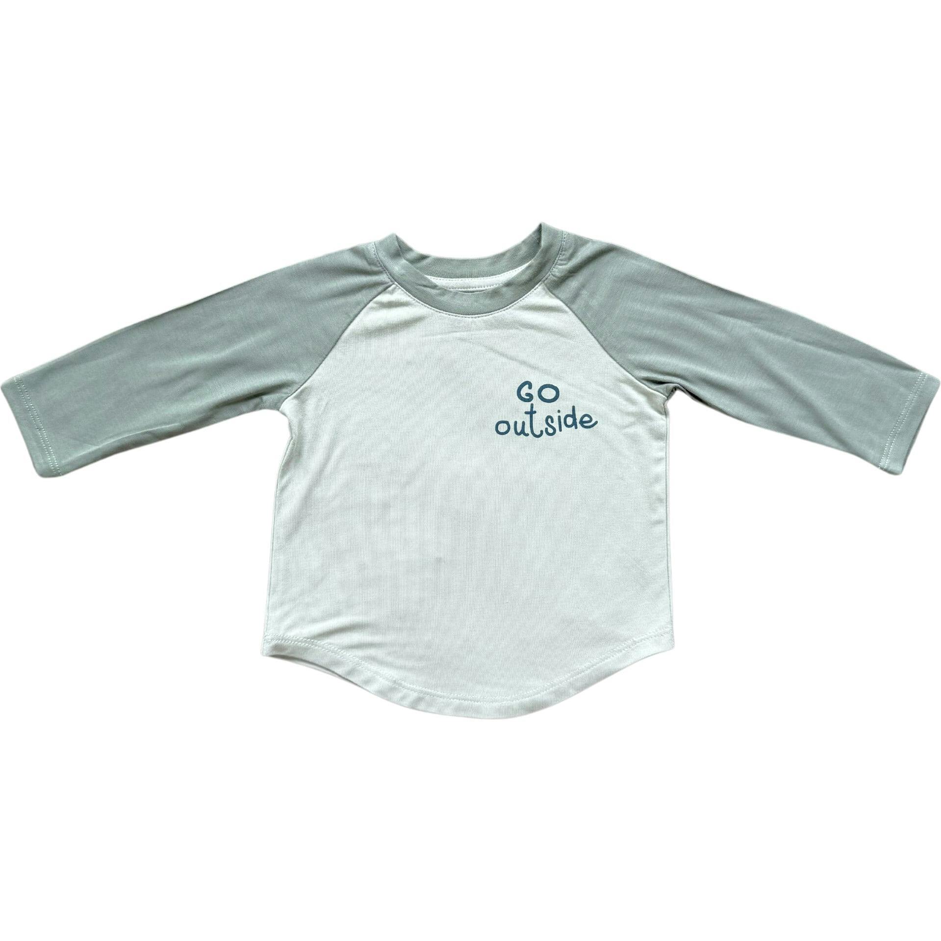 Long Sleeve Baseball Tee Go Outside