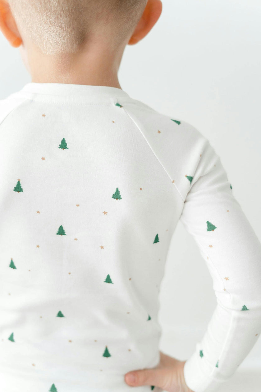 Organic Cotton Evergreen 2-Piece Holiday Set Pajama Baby & Toddler