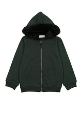 Couture Contrast Zip-Up with Fur Lined Hood