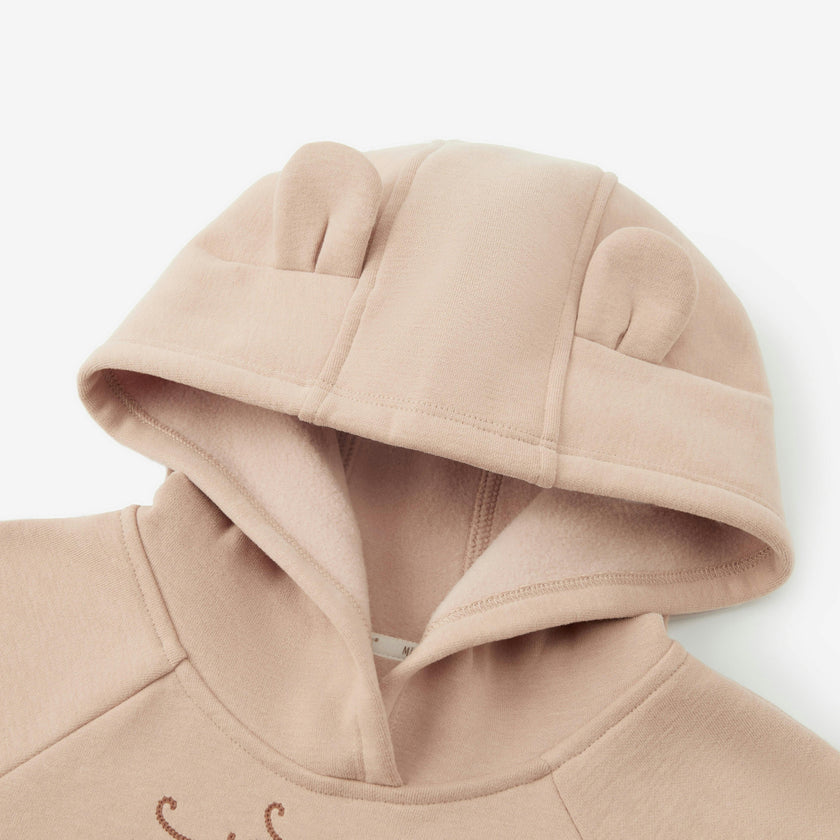 Dusty Rose Ear Hoodie