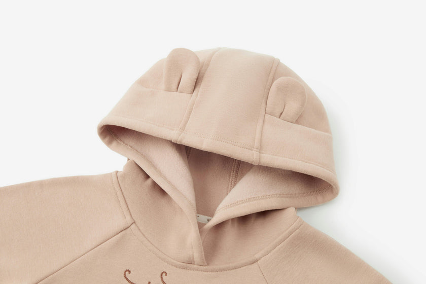 Dusty Rose Ear Hoodie