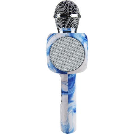 Blue Swirl Karaoke Microphone & Bluetooth Speaker