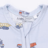 Construction Vehicles - 2 Way Zipper Footie