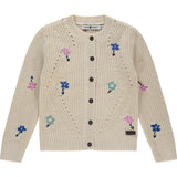 Embroidered Flower Knit Cardigan