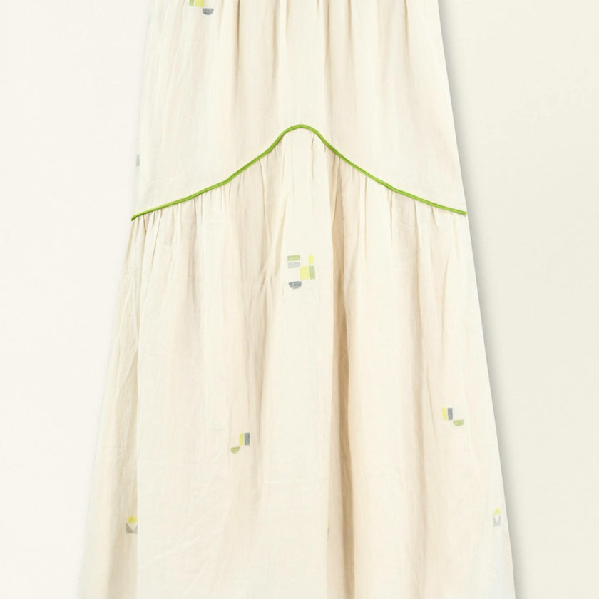 Brighton Skirt in Lime Jamdani