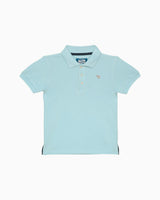 Harry Piqué Polo in Pale Blue