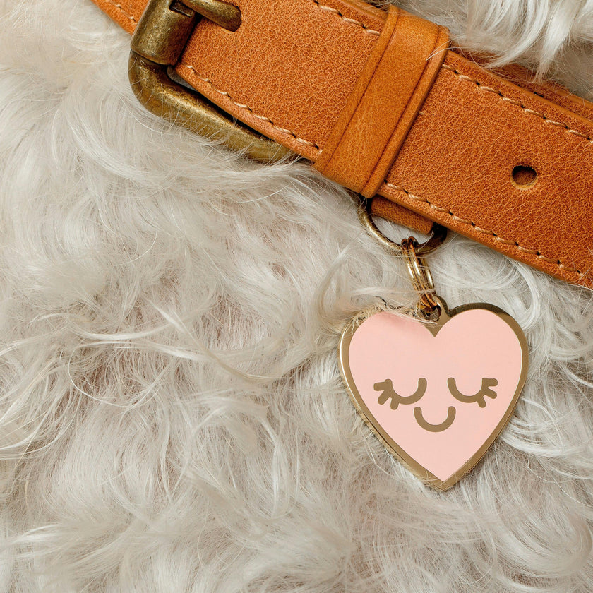 Smiling Heart Pet ID Tag