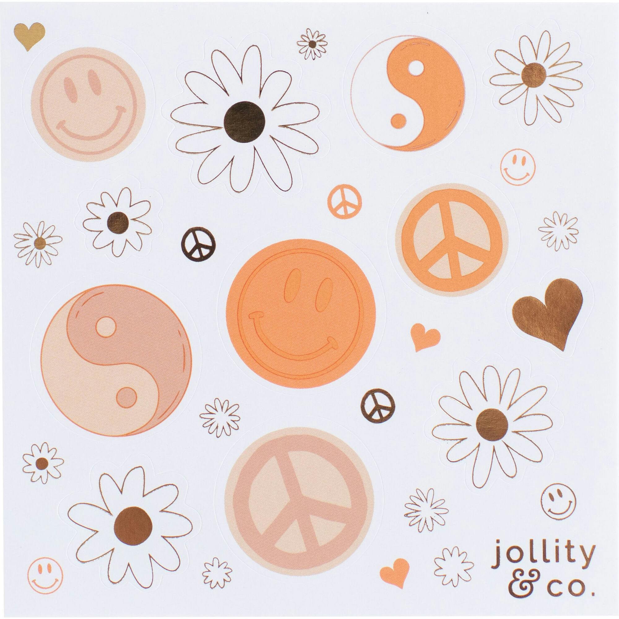 Peace & Love Sticker Set