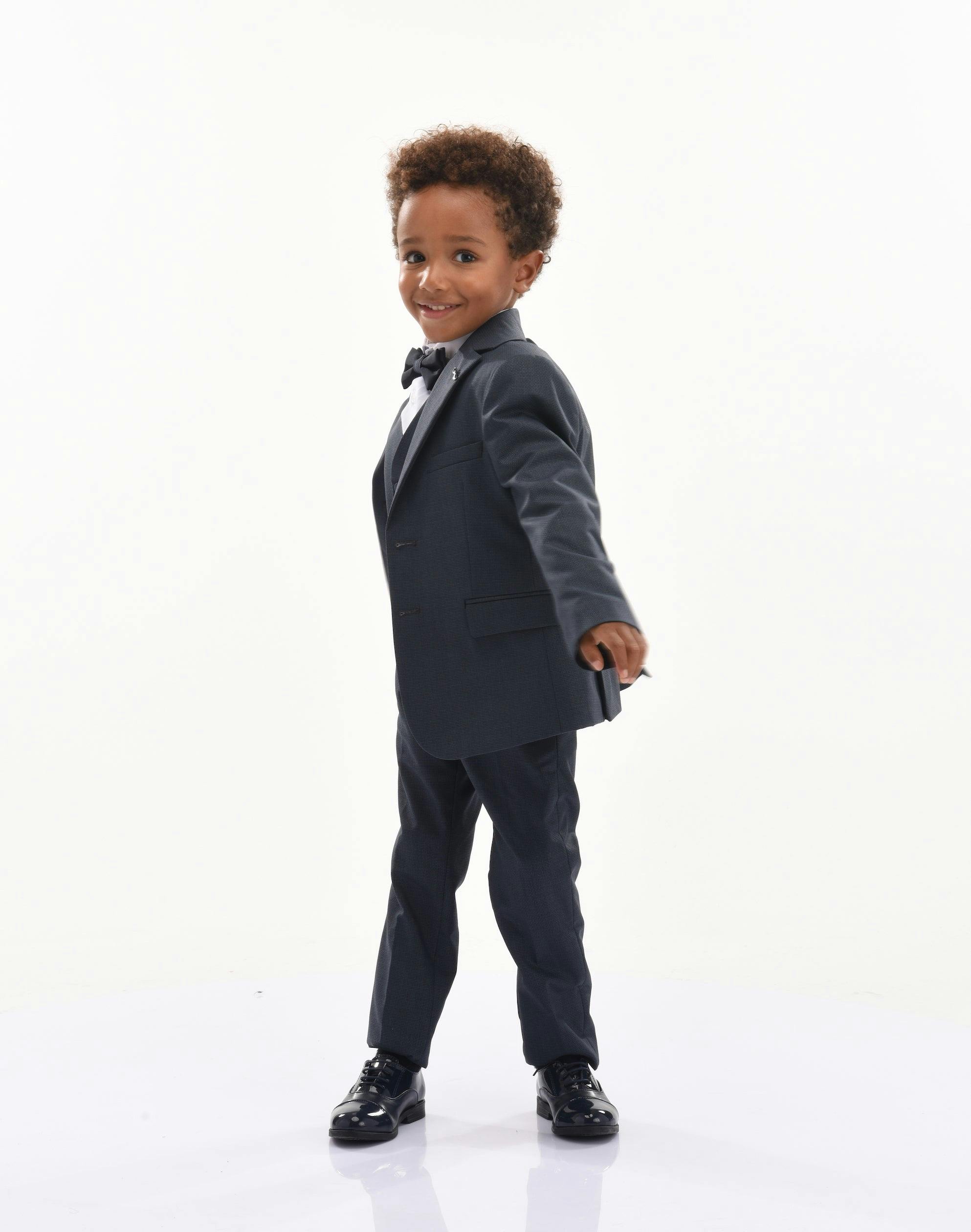 Steel Blue 5pc Peak Lapel Tuxedo