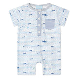 Sharks Boys Shortie Romper
