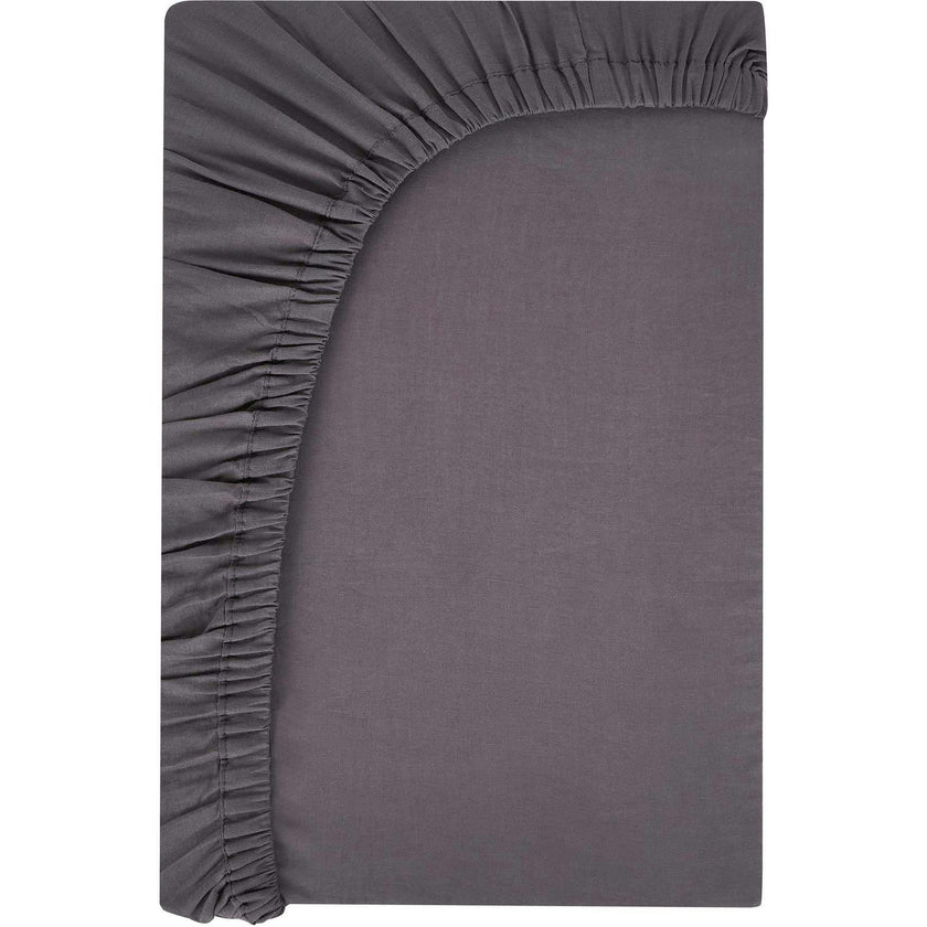 Block-Printed Cotton Fitted Crib Sheet
