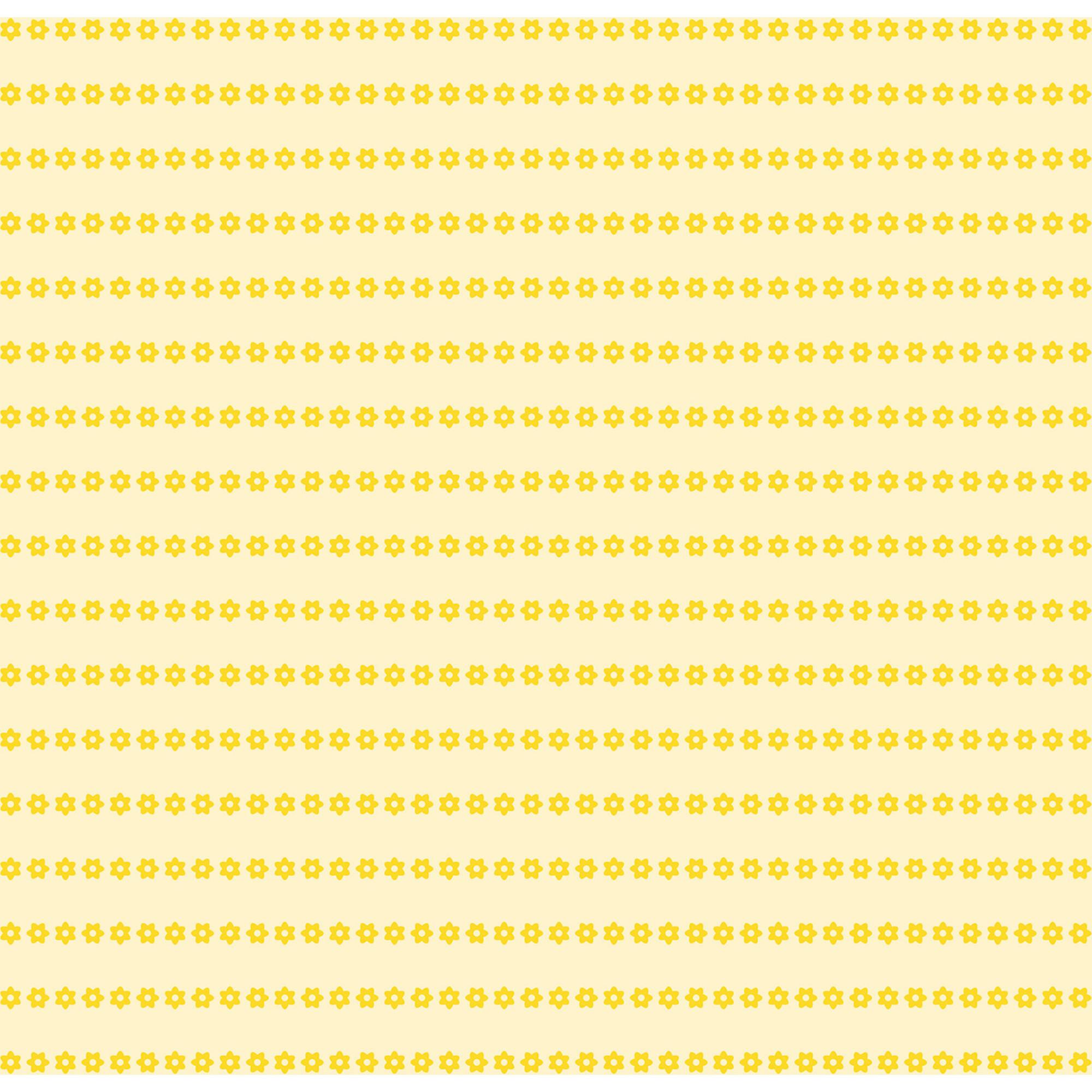 Eyelet Lace Tank in Yellow Floral Stripe