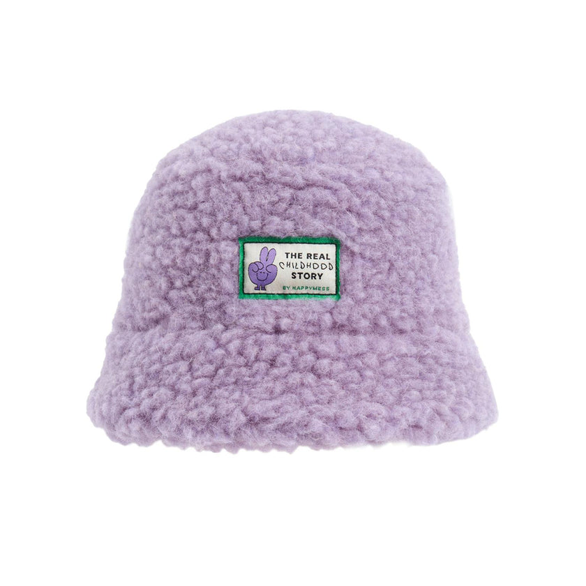 children's merino bucket hat - lilac
