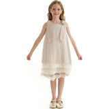 Violeta Sleeveless Ruffle Overlay Dress