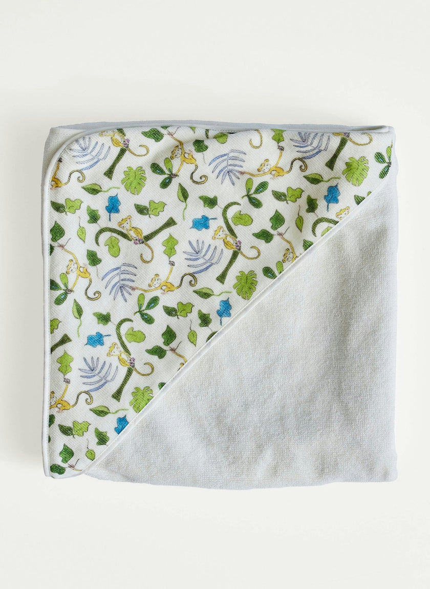 Hooded Bath Towel - Happy Monkey