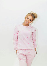 Women's Full Hearts Jogger Set